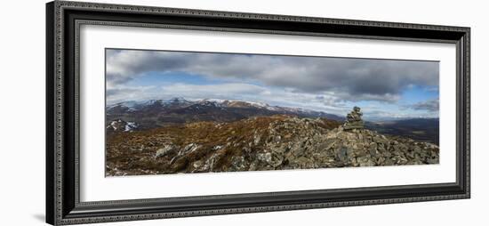 A View across the Cairngorms in Scotland from the Top of Creag Dubh Near Newtonmore-Alex Treadway-Framed Photographic Print