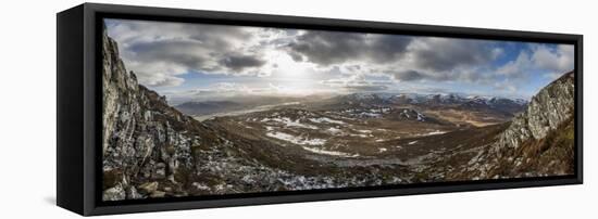 A View across the Cairngorms in Scotland from the Top of Creag Dubh Near Newtonmore-Alex Treadway-Framed Premier Image Canvas