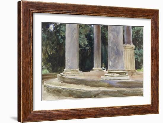 A View Between the Columns of a Tempietto (Watercolour and Touches of Bodycolour over Indications i-John Singer Sargent-Framed Giclee Print