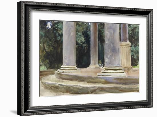 A View Between the Columns of a Tempietto (Watercolour and Touches of Bodycolour over Indications i-John Singer Sargent-Framed Giclee Print