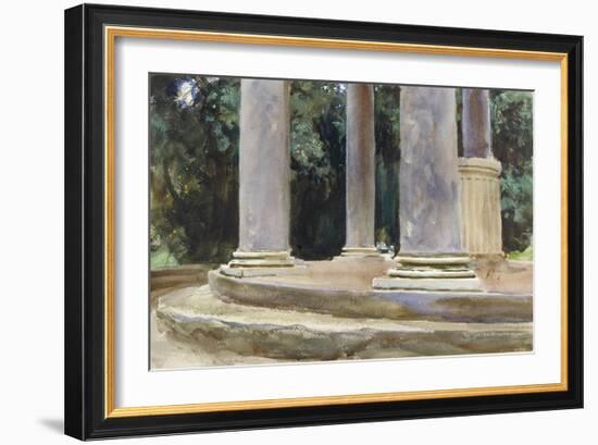 A View Between the Columns of a Tempietto (Watercolour and Touches of Bodycolour over Indications i-John Singer Sargent-Framed Giclee Print