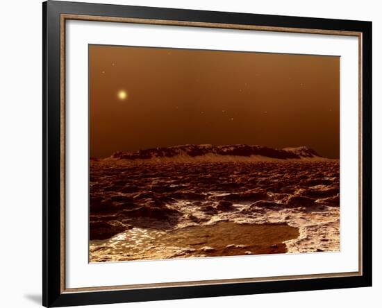 A View from the Edge of the Southern Polar Cap of Mars-null-Framed Photographic Print