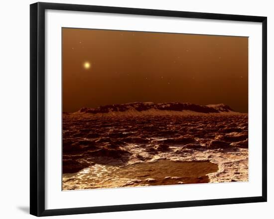 A View from the Edge of the Southern Polar Cap of Mars-null-Framed Photographic Print