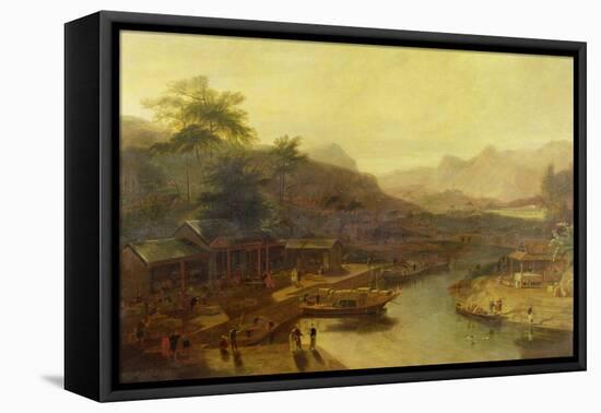 A View in China: Cultivating the Tea Plant, c.1810-William Daniell-Framed Premier Image Canvas