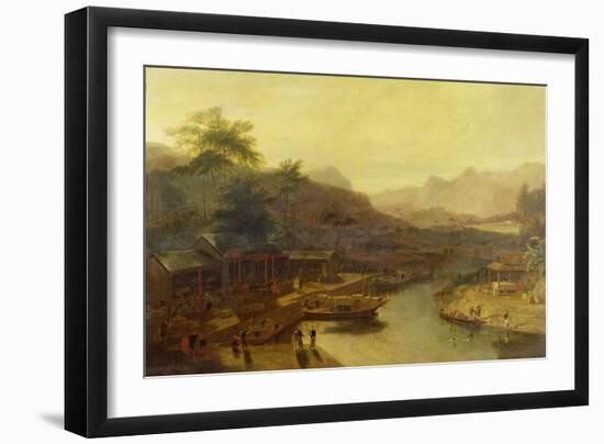 A View in China: Cultivating the Tea Plant, c.1810-William Daniell-Framed Giclee Print