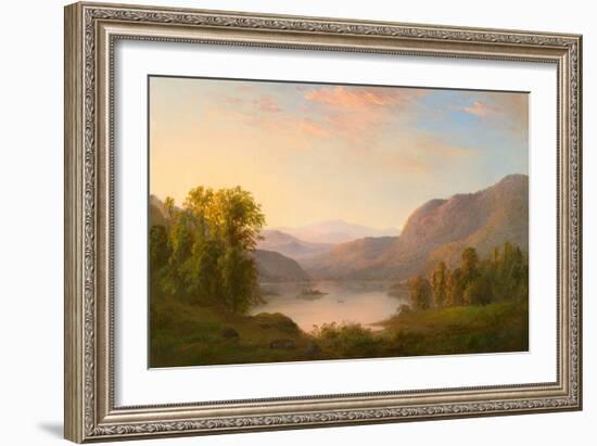 A View in the Laurentian Mountains, near Québec, 1865 (Oil on Canvas)-Robert Scott Duncanson-Framed Giclee Print