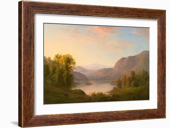 A View in the Laurentian Mountains, near Québec, 1865 (Oil on Canvas)-Robert Scott Duncanson-Framed Giclee Print