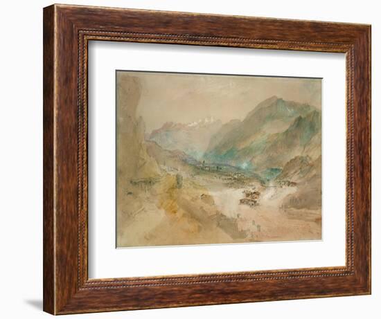 A View in Val D'Aosta-J. M. W. Turner-Framed Giclee Print