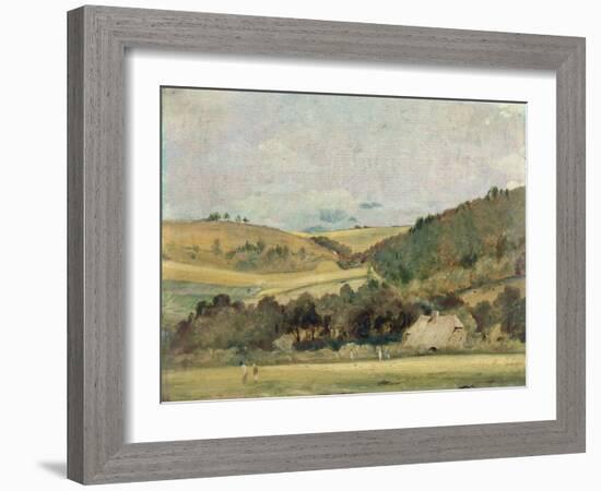 A View Near Arundel, 1837-John Constable-Framed Giclee Print