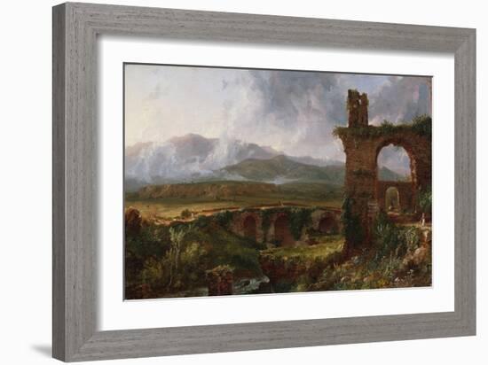 A View Near Tivoli (Morning), 1832-Thomas Cole-Framed Giclee Print