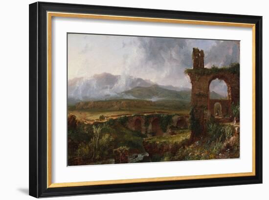 A View Near Tivoli (Morning), 1832-Thomas Cole-Framed Giclee Print