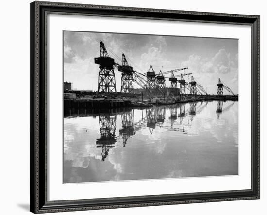 A View of a Factory in Houston-null-Framed Photographic Print