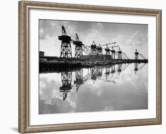 A View of a Factory in Houston-null-Framed Photographic Print