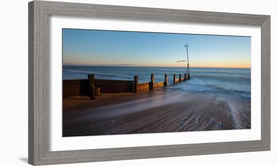 A View of a Groyne at Hayling Island-Chris Button-Framed Photographic Print