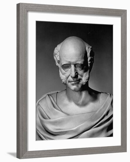 A View of a Life Mask of Martin Van Buren-Bernard Hoffman-Framed Premium Photographic Print