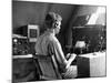 A View of a Soldier Using Communications Equipment During US Army Maneuvers-John Phillips-Mounted Premium Photographic Print