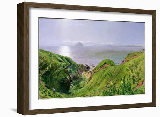 A View of Ailsa Craig and the Isle of Arran, 1860-William Bell Scott-Framed Giclee Print