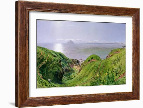 A View of Ailsa Craig and the Isle of Arran, 1860-William Bell Scott-Framed Giclee Print