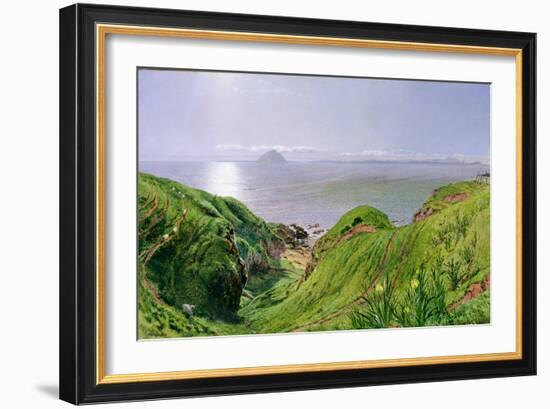 A View of Ailsa Craig and the Isle of Arran, 1860-William Bell Scott-Framed Giclee Print