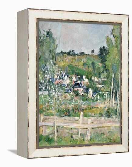 A View of Auvers-Sur-Oise; the Fence-Paul Cézanne-Framed Premier Image Canvas