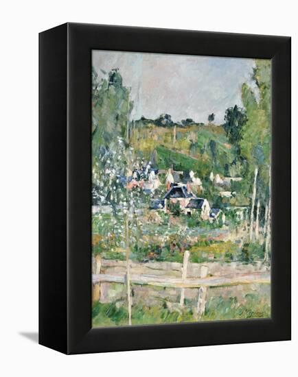 A View of Auvers-Sur-Oise; the Fence-Paul Cézanne-Framed Premier Image Canvas
