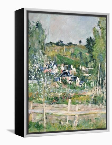 A View of Auvers-Sur-Oise; the Fence-Paul Cézanne-Framed Premier Image Canvas