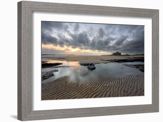 A View of Bamburgh Castle in Northumberland-Chris Button-Framed Photographic Print