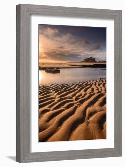 A View of Bamburgh Castle in Northumberland-Chris Button-Framed Photographic Print