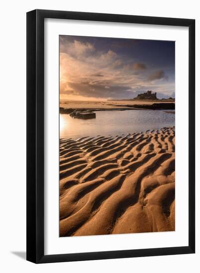 A View of Bamburgh Castle in Northumberland-Chris Button-Framed Photographic Print