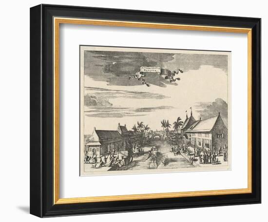 A View of Batavia also known as Djakarta-null-Framed Art Print
