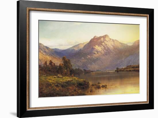 A View of Benmore at Sunset-Alfred De Breanski, Sr .-Framed Giclee Print