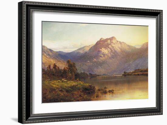 A View of Benmore at Sunset-Alfred De Breanski, Sr .-Framed Giclee Print