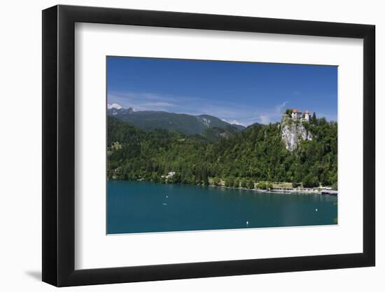 A view of Bled Castle, Lake Bled, Slovenia, Europe-Sergio Pitamitz-Framed Photographic Print