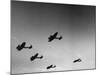 A View of Bomber Planes Being Used During US Army Maneuvers-John Phillips-Mounted Premium Photographic Print