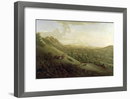 A View of Boxhill, Surrey, with Dorking in the Distance, 1733-George Lambert-Framed Giclee Print