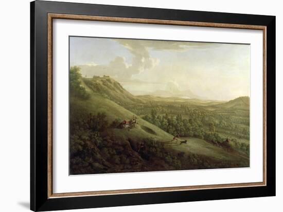 A View of Boxhill, Surrey, with Dorking in the Distance, 1733-George Lambert-Framed Giclee Print