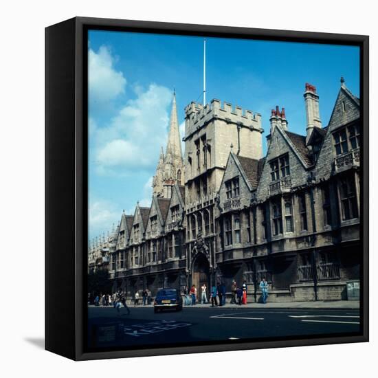 A view of Brasenose college in Oxford, 1973-Staff-Framed Premier Image Canvas