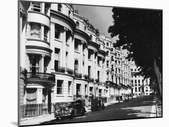 A View of Brunswick Square at Hove, Sussex. Famous for its Lovely Regency Buildings-null-Mounted Photographic Print