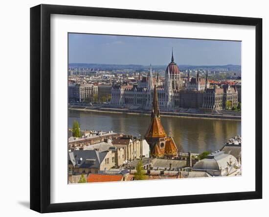 A View of Budapest from Castle Hill, Hungary-Joe Restuccia III-Framed Photographic Print