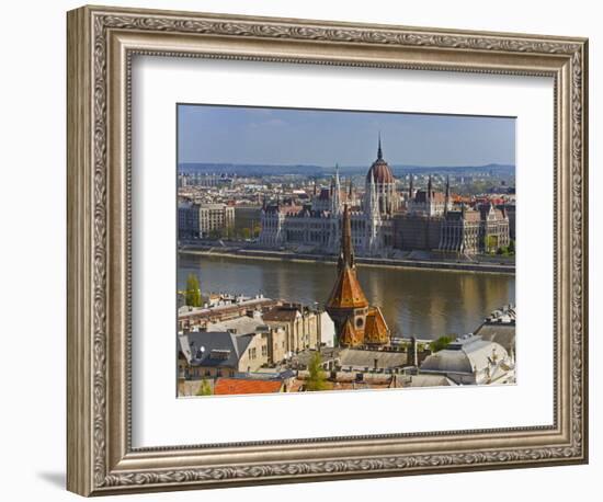 A View of Budapest from Castle Hill, Hungary-Joe Restuccia III-Framed Photographic Print