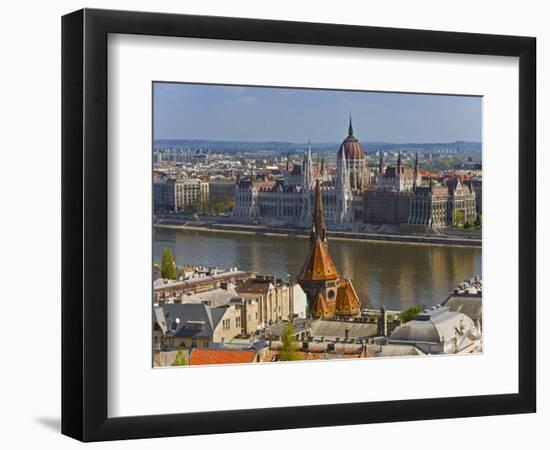 A View of Budapest from Castle Hill, Hungary-Joe Restuccia III-Framed Photographic Print