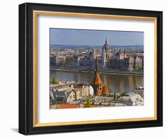 A View of Budapest from Castle Hill, Hungary-Joe Restuccia III-Framed Photographic Print