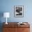 A View of Cadets at the Annapolis Naval Academy Studying in their Dorm Room-David Scherman-Framed Premium Photographic Print displayed on a wall