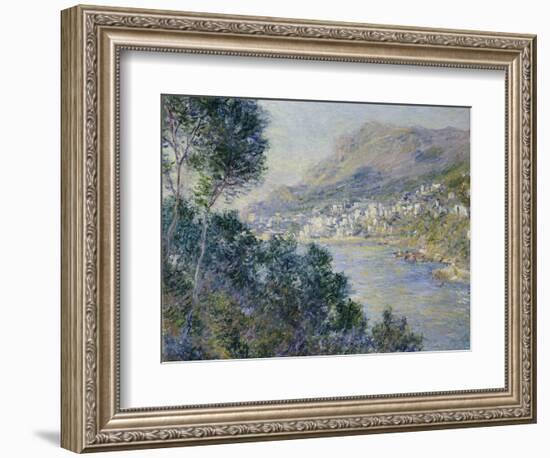 A View of Cape Martin, Monte Carlo-Claude Monet-Framed Giclee Print