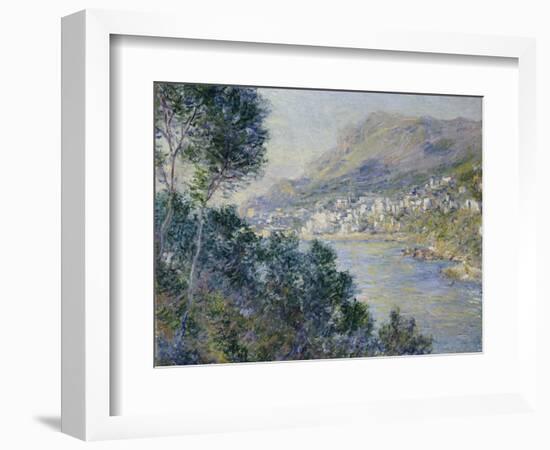 A View of Cape Martin, Monte Carlo-Claude Monet-Framed Giclee Print