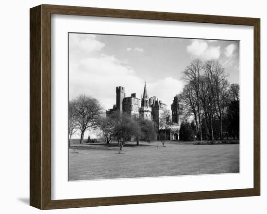 A View of Cardiff Castle, Wales, Circa 1940-Staff-Framed Photographic Print