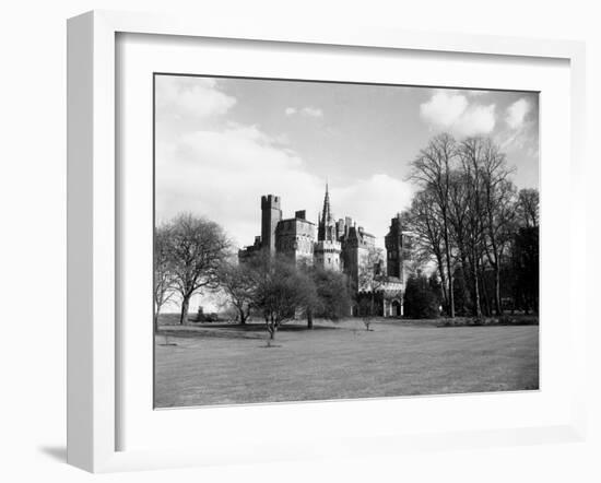 A View of Cardiff Castle, Wales, Circa 1940-Staff-Framed Photographic Print