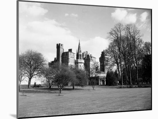 A View of Cardiff Castle, Wales, Circa 1940-Staff-Mounted Photographic Print