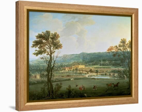 A View of Chatsworth from the South-West-Thomas Smith of Derby-Framed Premier Image Canvas