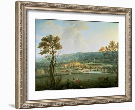 A View of Chatsworth from the South-West-Thomas Smith of Derby-Framed Giclee Print